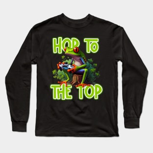 Gamer Frog - Hop to the Top Long Sleeve T-Shirt